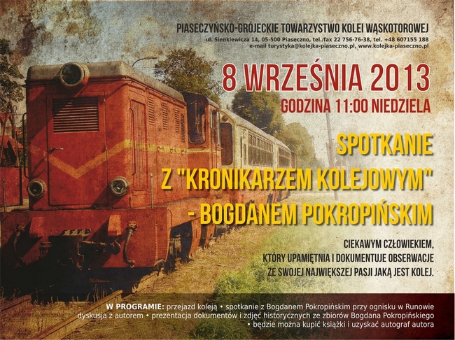 Spotkanie z Kronikarzem Kolejowym
