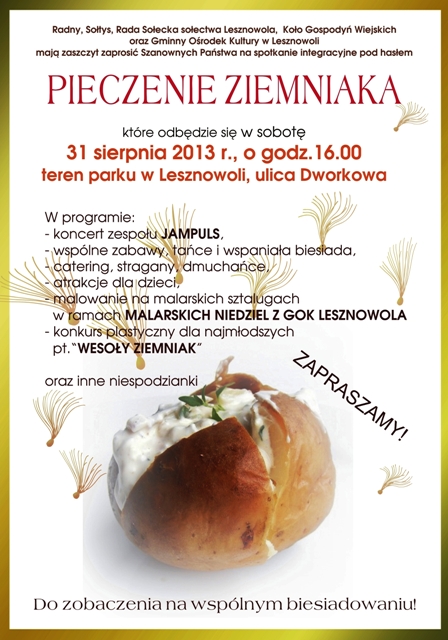 Pieczenie ziemniaka