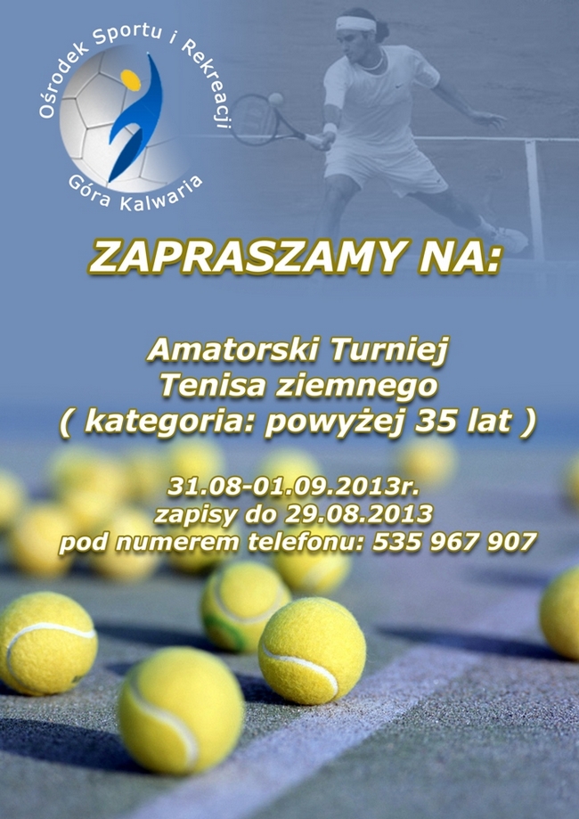 Turniej tenisa ziemnego 35+