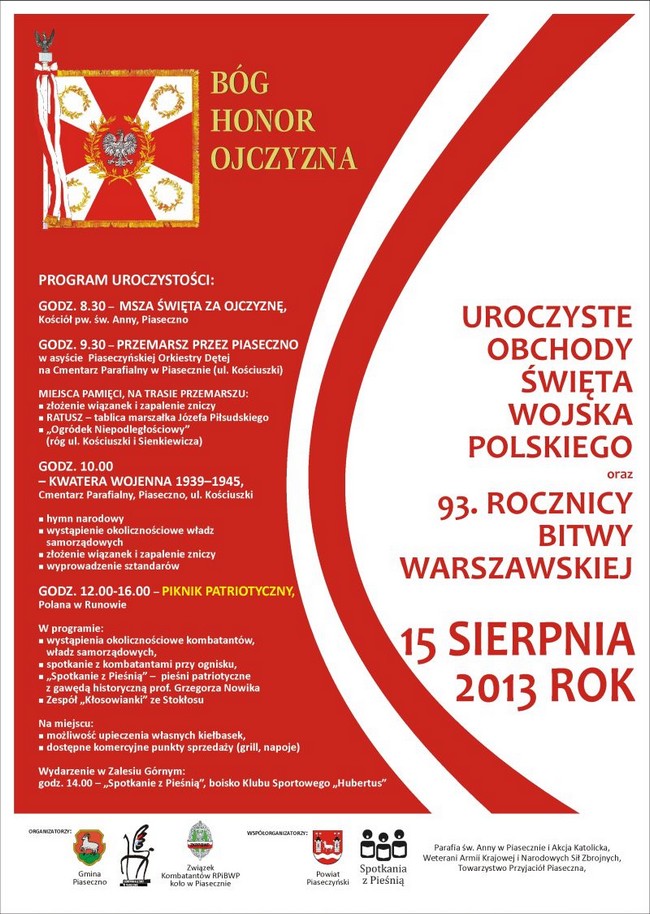 Uroczyste obchody Święta Wojska Polskiego