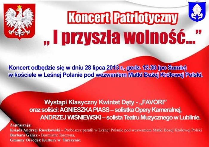 I przyszła wolność...