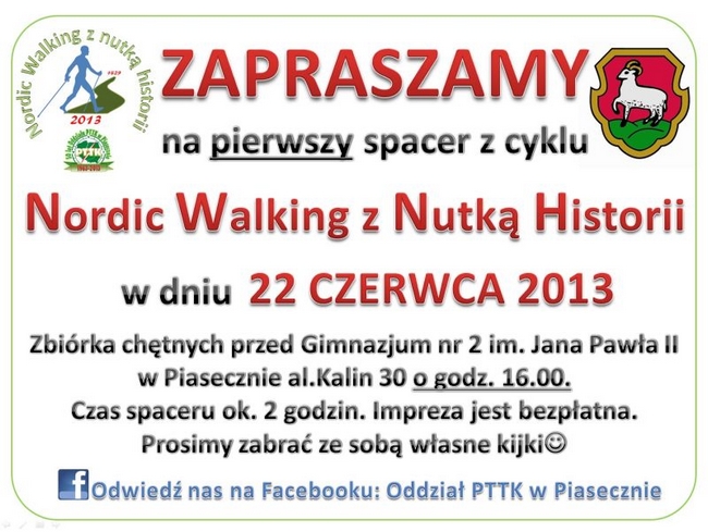 Nordic Walking z Nutką Historii