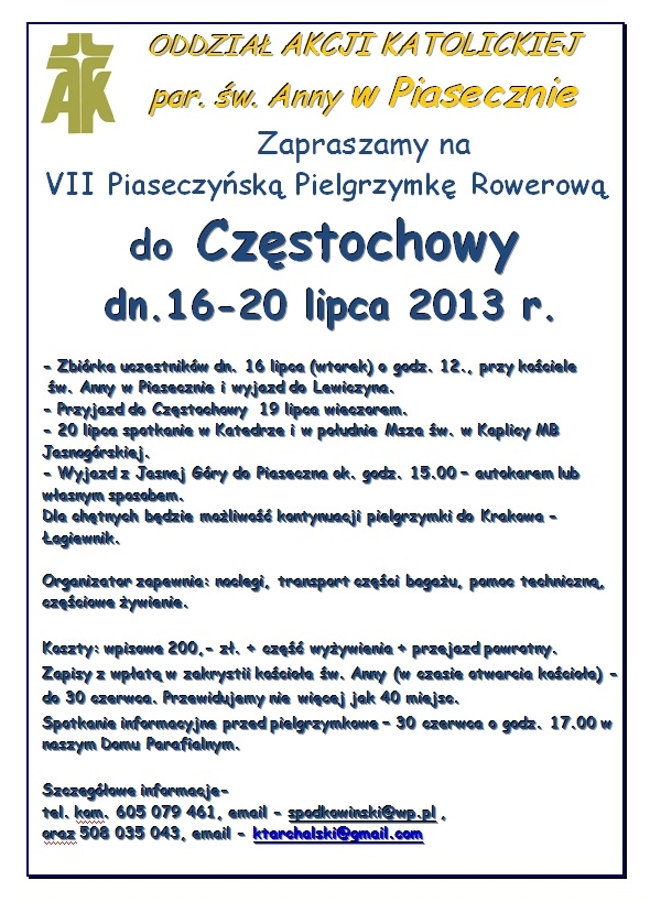 Piaseczyńska Pielgrzymka Rowerowa