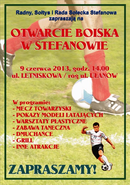 Otwarcie boiska w Stefanowie