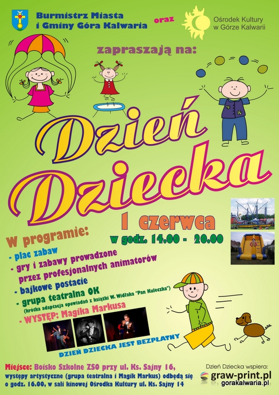 Zapraszamy na Dzień Dziecka