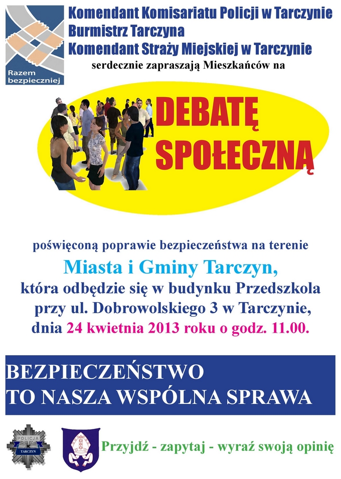Debata społeczna nt. bezpieczeństwa