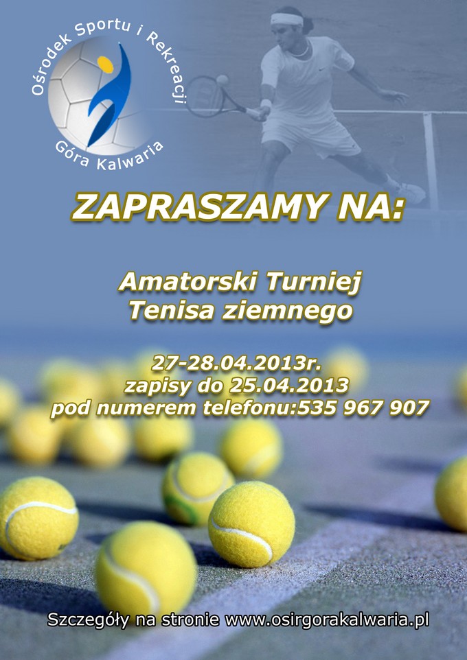 Amatorski turniej tenisa