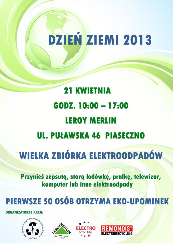 Zbiórka elektrośmieci przy Leroy