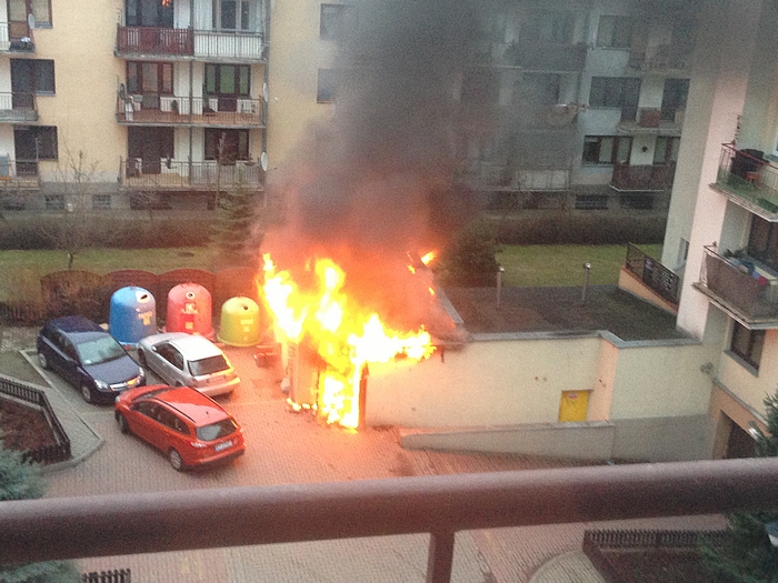 Pożar na Osiedlu Słowicza