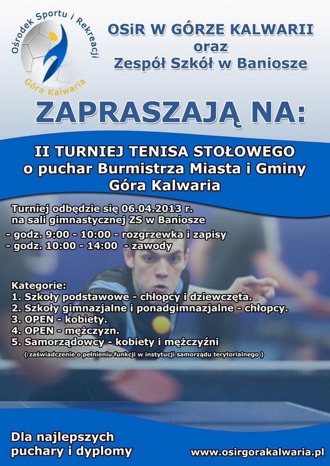 Turniej Tenisa Stołowego