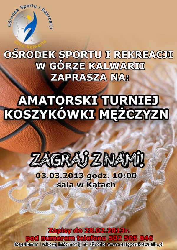 Amatorski turniej koszykówki