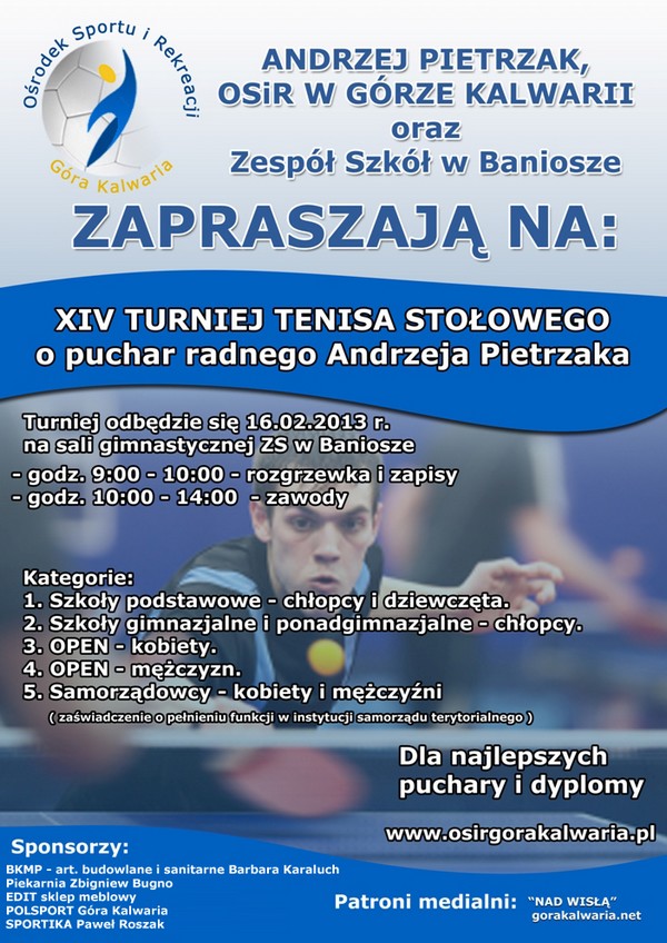 Turniej Tenisa Stołowego