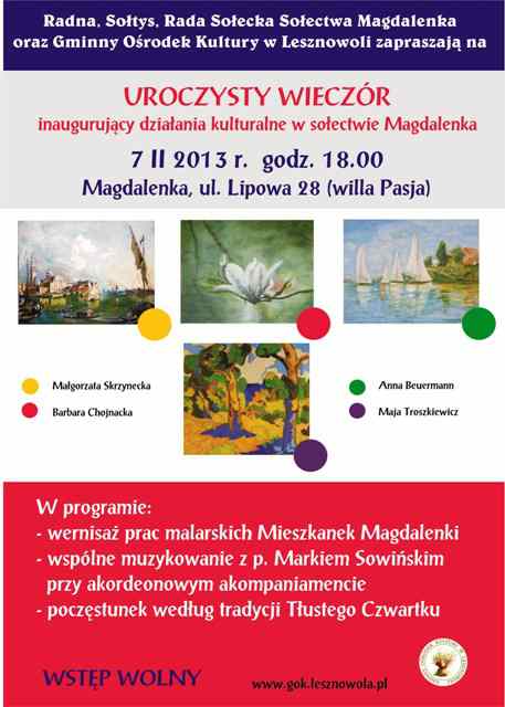 Wystawa malarstwa mieszkanek Magdalenki
