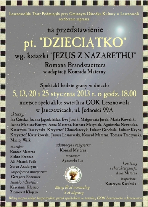 Spektakl pt. Dzieciątko