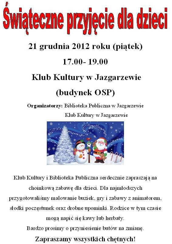 Choinka w Jazgarzewie