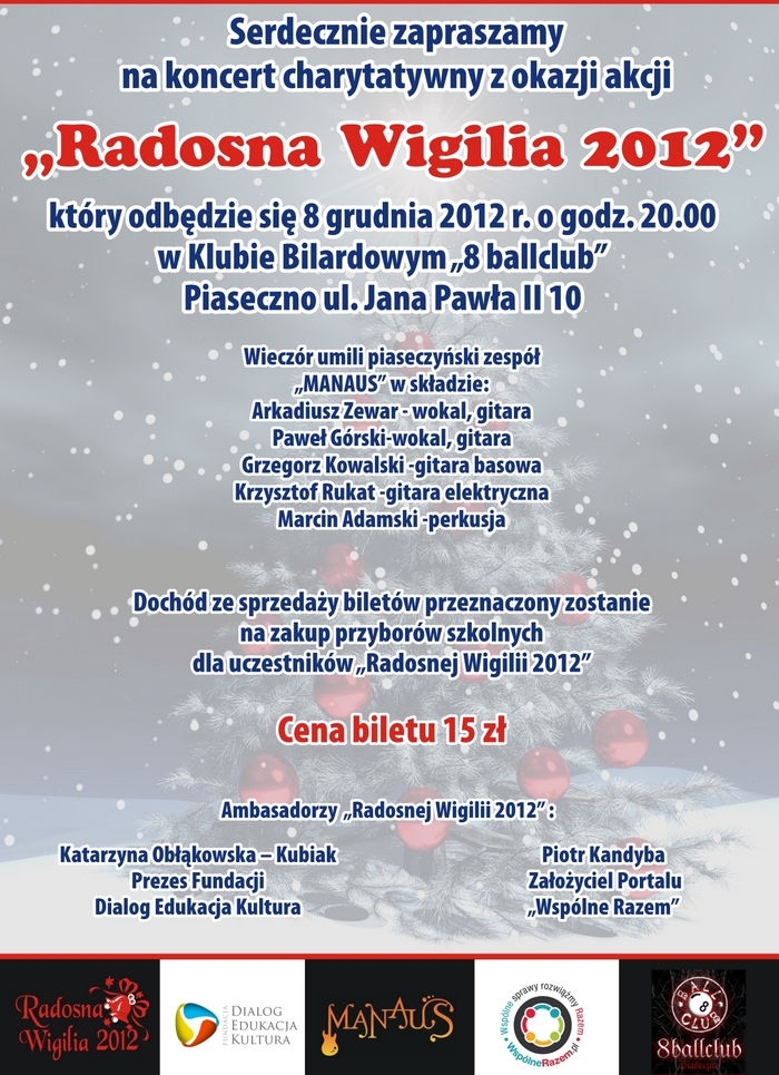 Koncert charytatywny zespołu Manaus