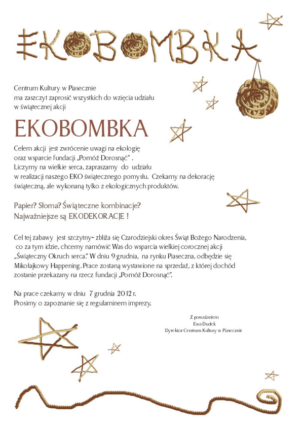 Ekobombka w Piasecznie