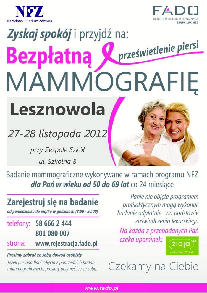 Badanie mammograficzne