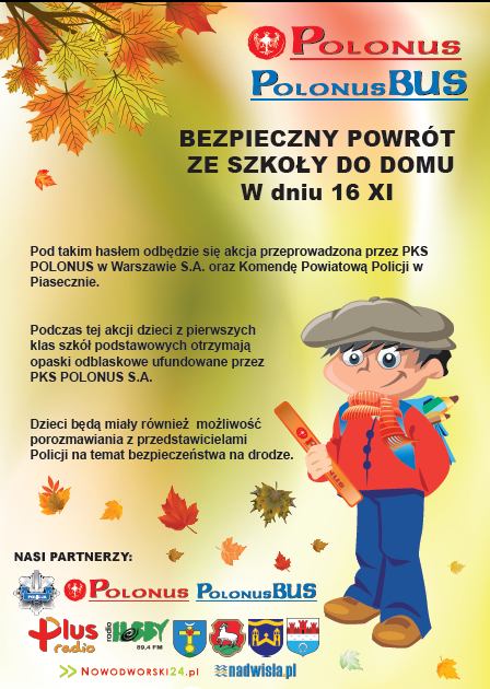 Akcja Bezpieczny powrót ze szkoły do domu