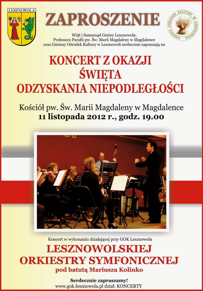 Koncert Lesznowolskiej Orkiestry Symfonicznej