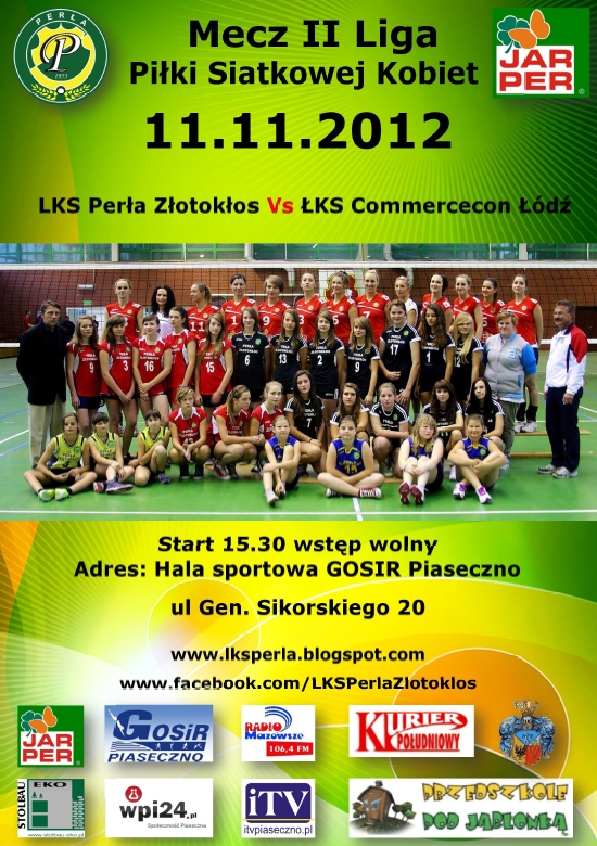 LKS Perła Złotokłos vs. ŁKS Commercecon Łódź