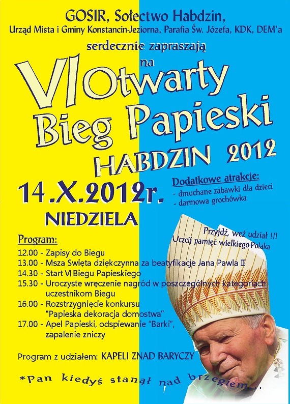 Bieg Papieski w Habdzinie