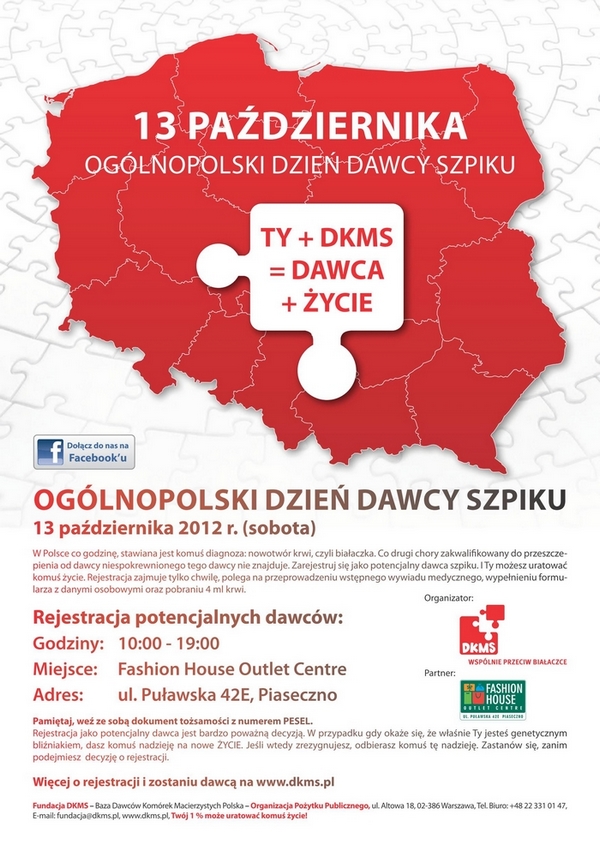 Dzień Dawcy Szpiku w Piasecznie