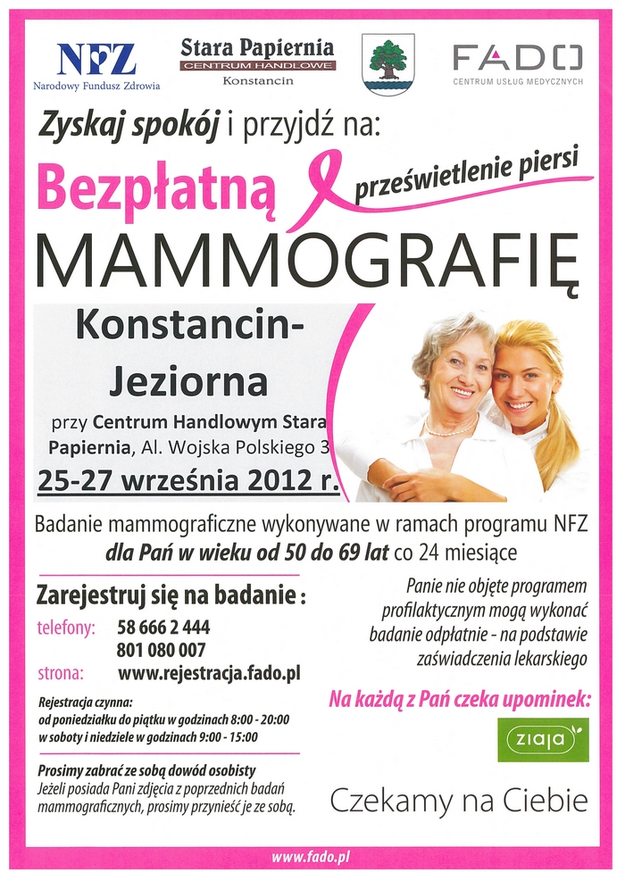 Bezpłatna mammografia
