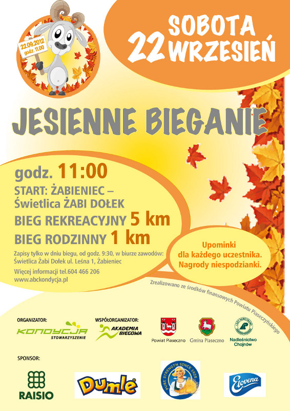 Jesienny Bieg w Żabieńcu