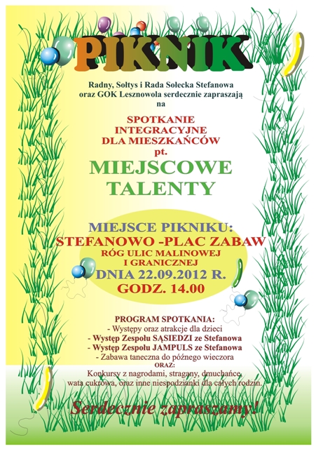 Piknik Miejscowe Talenty