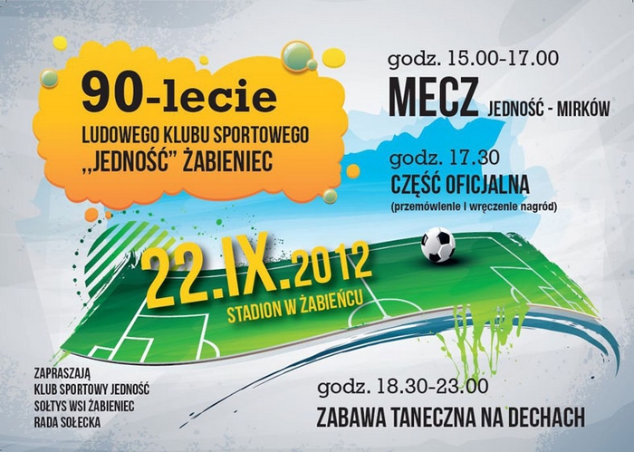 90-lecie LKS Jedność Żabieniec