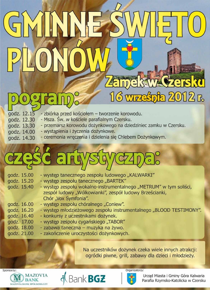 Dożynki Gminne w Czersku