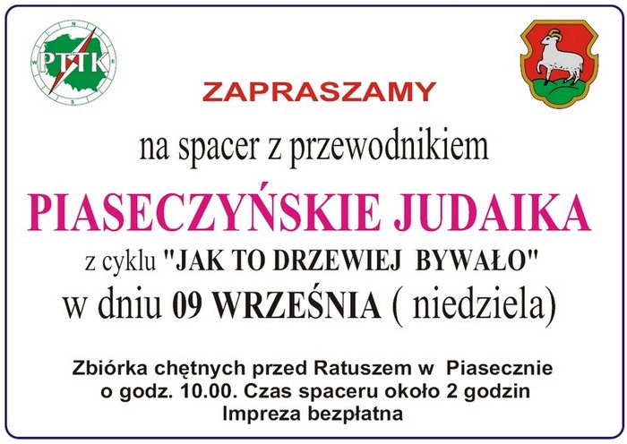 Spacer z przewodnikiem po Piasecznie