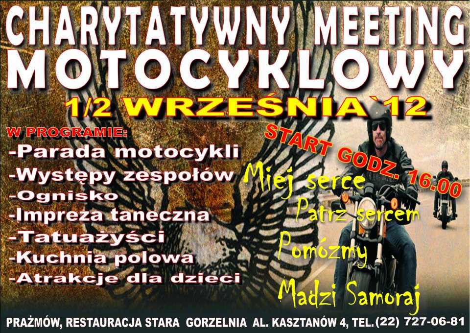 Charytatywny Meeting Motocyklowy w Prażmowie
