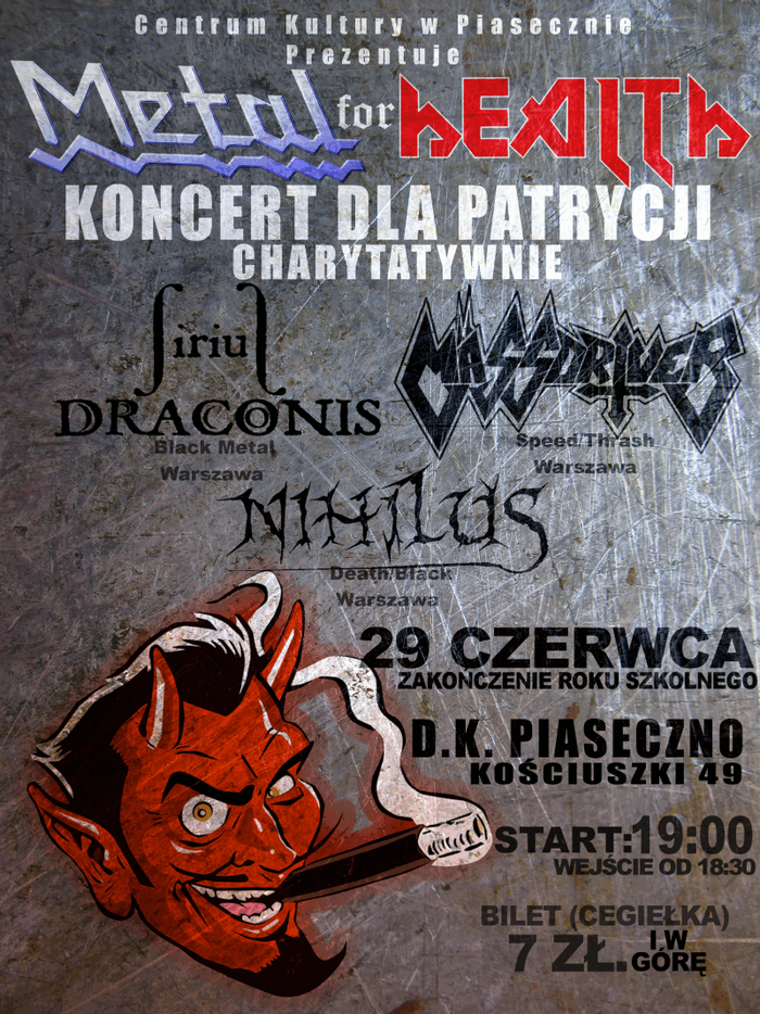 Koncert Metal for health dla Patrycji