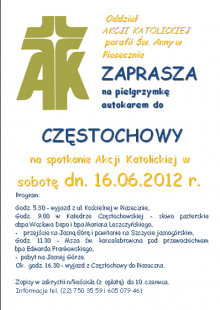 Pielgrzymka do Częstochowy