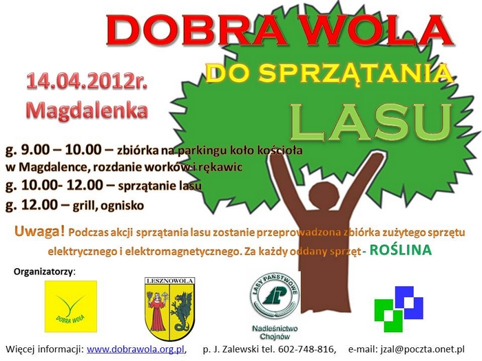 Dobra wola do sprzątania lasu