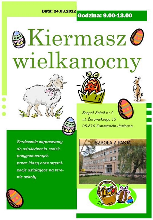 Kiermasz Wielkanocny w Konstancin-Jeziorna