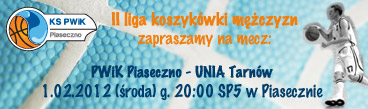 Mecz koszykówki: PWiK Piaseczno - UNIA Tarnów