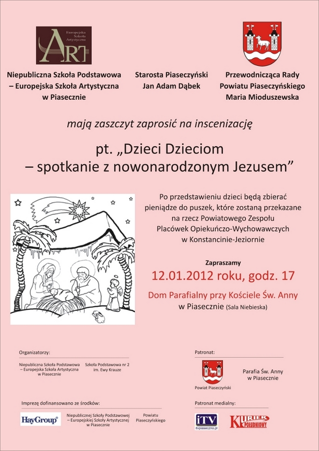 Dzieci Dzieciom - spotkanie z nowonarodzonym Jezusem