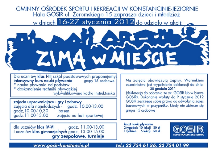 Zima w Konstancinie 2012