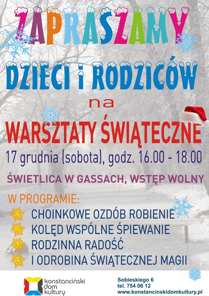Warsztaty Świąteczne w Gassach
