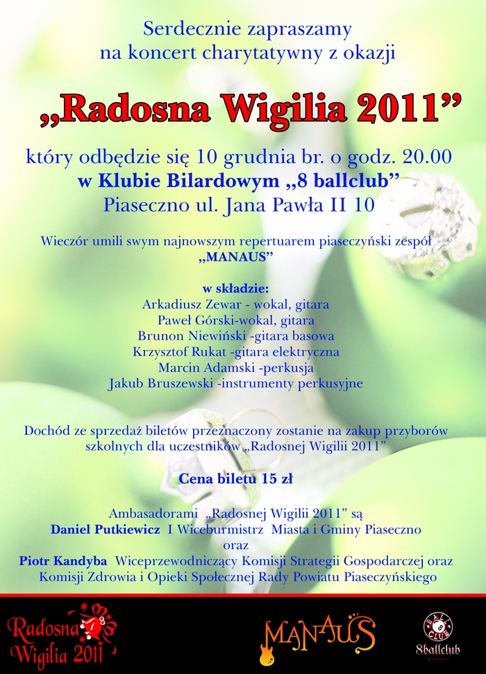 Koncert charytatywny z okazji Radosna Wigilia