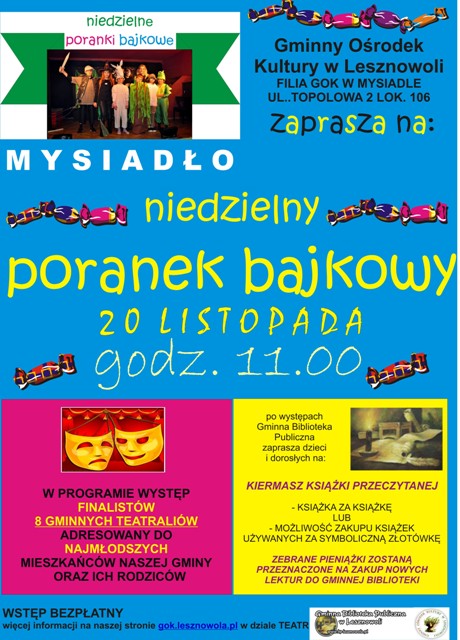 Poranek Bajkowy w Mysiadle
