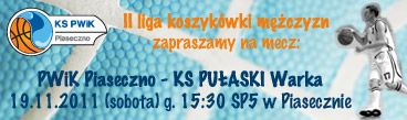 Mecz PWiK Piaseczno - KS PUŁASKI Warka