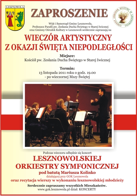 Koncert z okazji Święta Niepodległości
