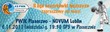Mecz koszykówki PWiK Piaseczno vs. NOVUM Lublin