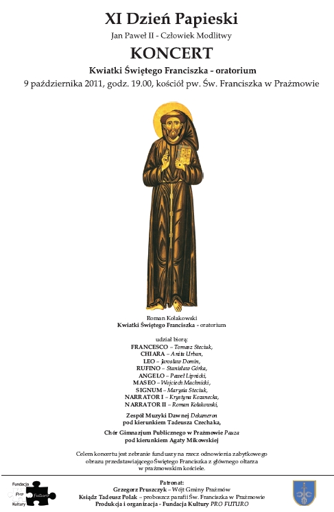 Koncert Kwiatki Świętego Franciszka w Prażmowie