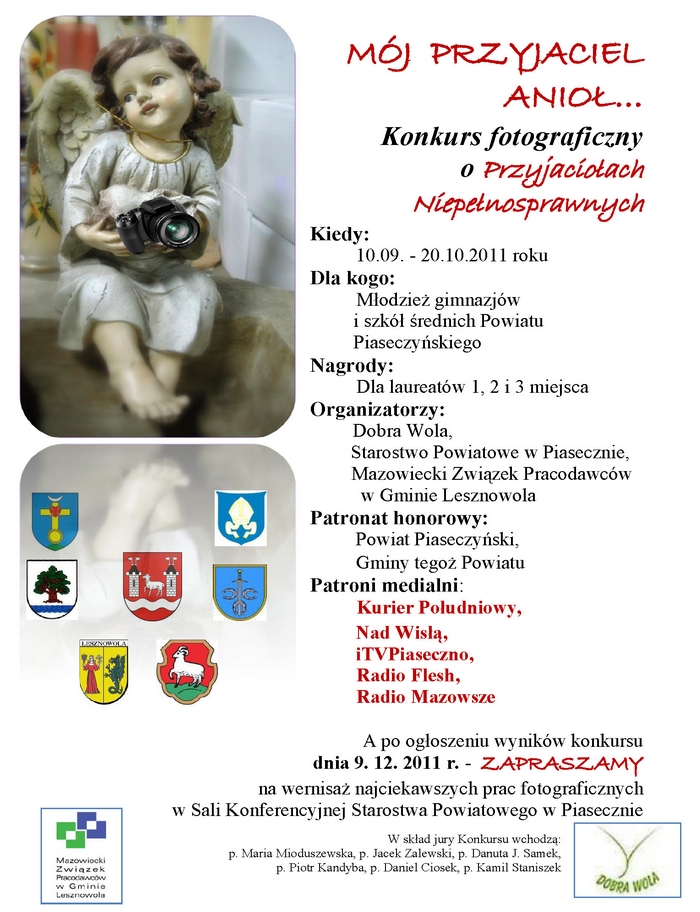 Konkurs Mój przyjaciel Anioł