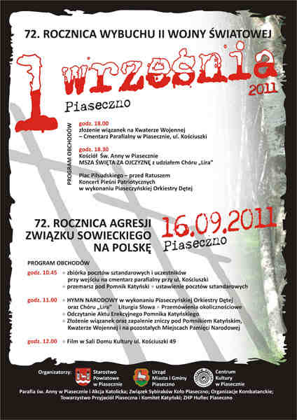Rocznica Wybuchu II Wojny Światowej